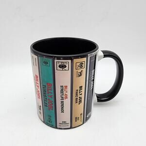Billy Joel Coffee Mug Albums Cassette Collection Retro Graphics Handle 11 Oz